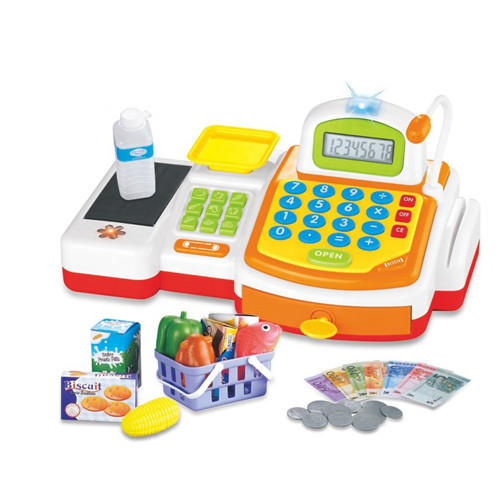 Pretend play supermarket electronic cash register 