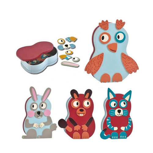 Animal magnetic 3D puzzle assembling toy   