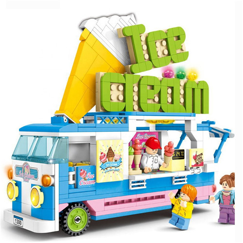 Sembo 601300 Ice cream car Block