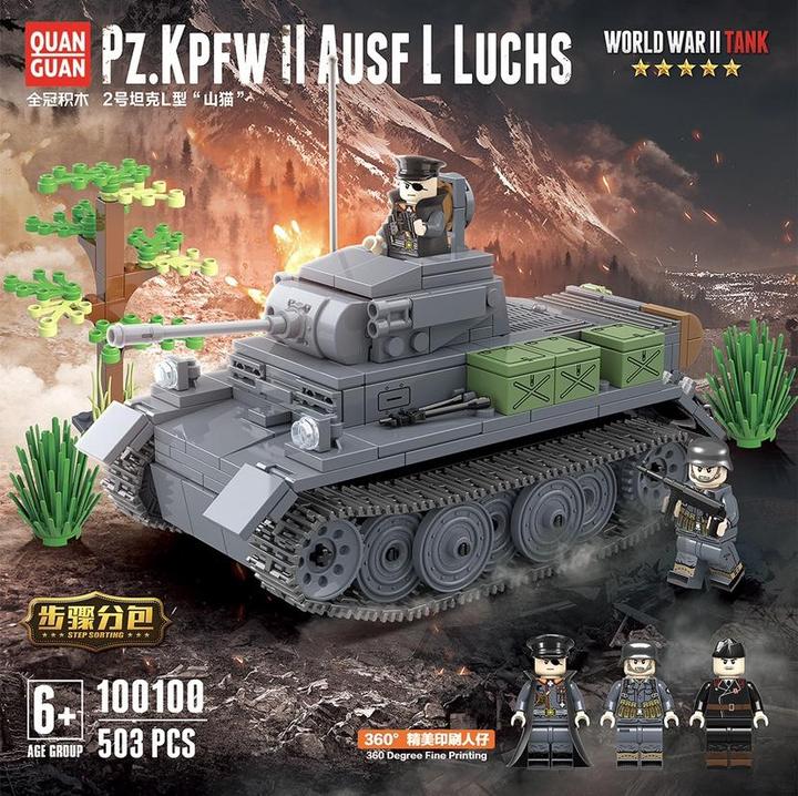 Quanguan 100100 Pz.Kpfw.II Ausf. L Luchs Tank (503PCS))