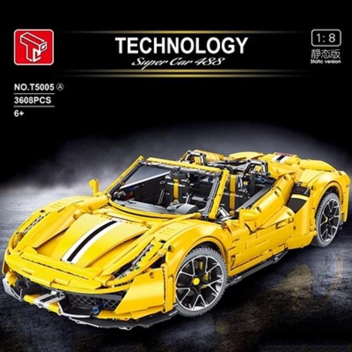 TGL T5005 Racing Car 488 Yellow (3608PCS)